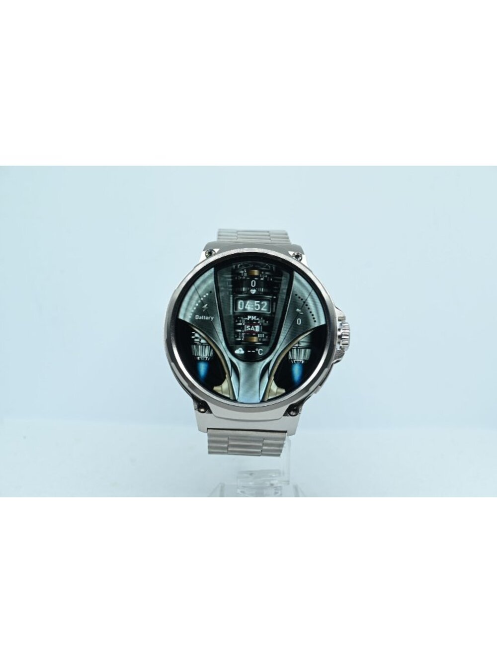 COLMI V69 Smart Watch 1.85" HD Round Display Silver Bluetooth Call w/ Charger
